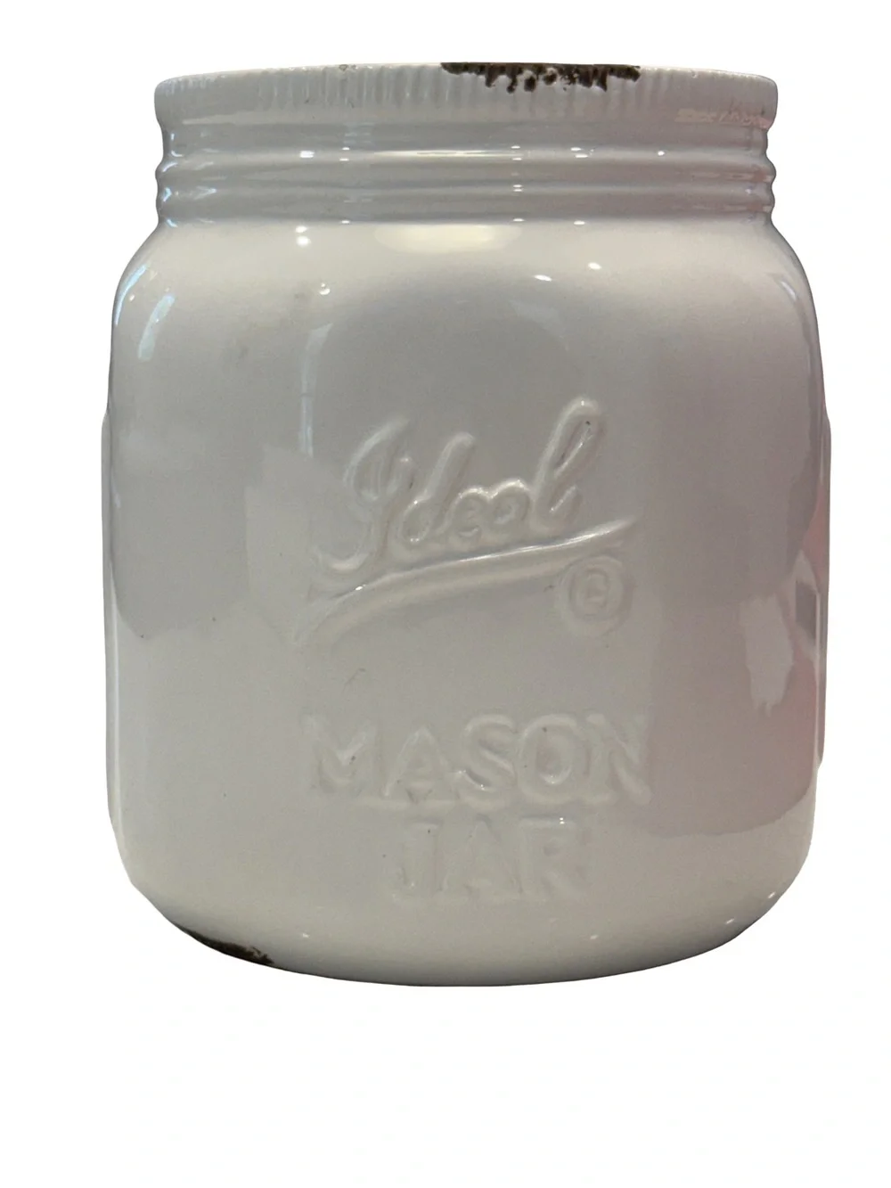 Apropos Home Collection Mason Jar Ceramic Utensil Crock Utensil Holder Antique